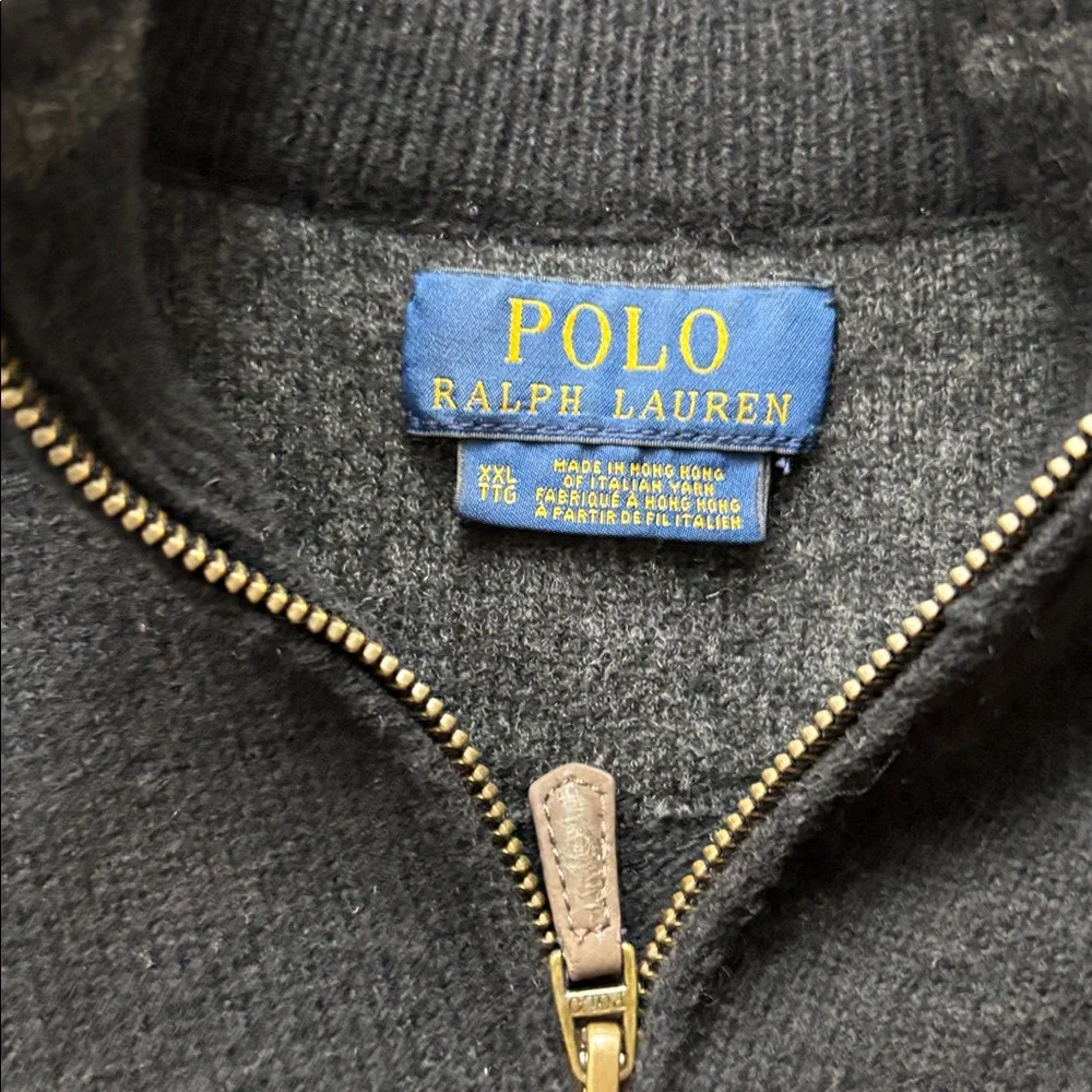 Polo Ralph Lauren Merino Wool Quarter Zip Sweater - Picture 3 of 5